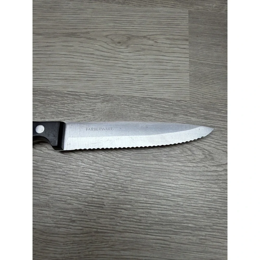 Assorted Kitchen Knife Set Lot Of 12. Farberware, Japan, Members Mark, Stanley